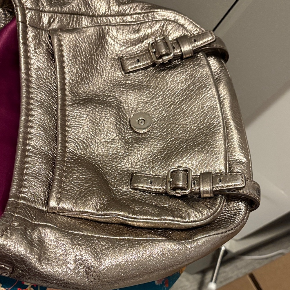 Coach Madison Annabelle Silver Crossbody Bag - Picture 8 of 13